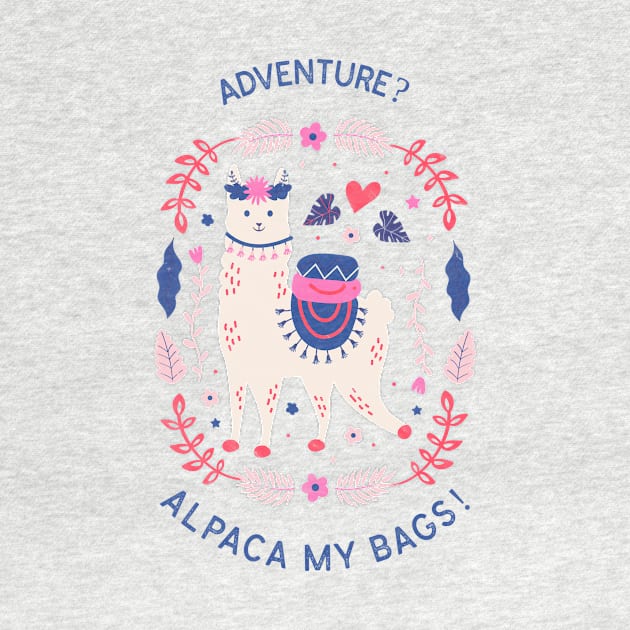 Adventurous Llama - Alpaca my bags! by Little Designer